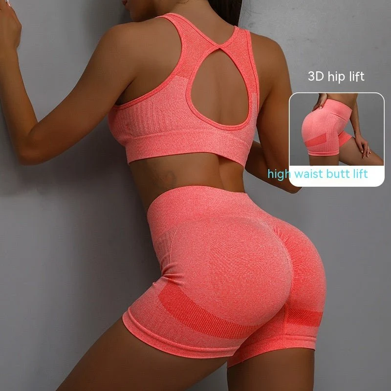 SPORTS BRA & SHORTS SCRUNCH GYM SET - Image 12