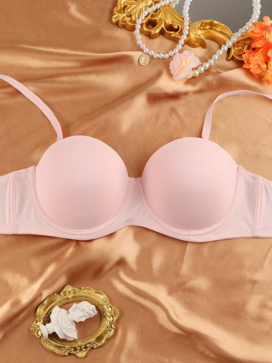 Convertible Strapless Minimizer Bandeau Bra Underwire Unlined for Large Bust - Image 6