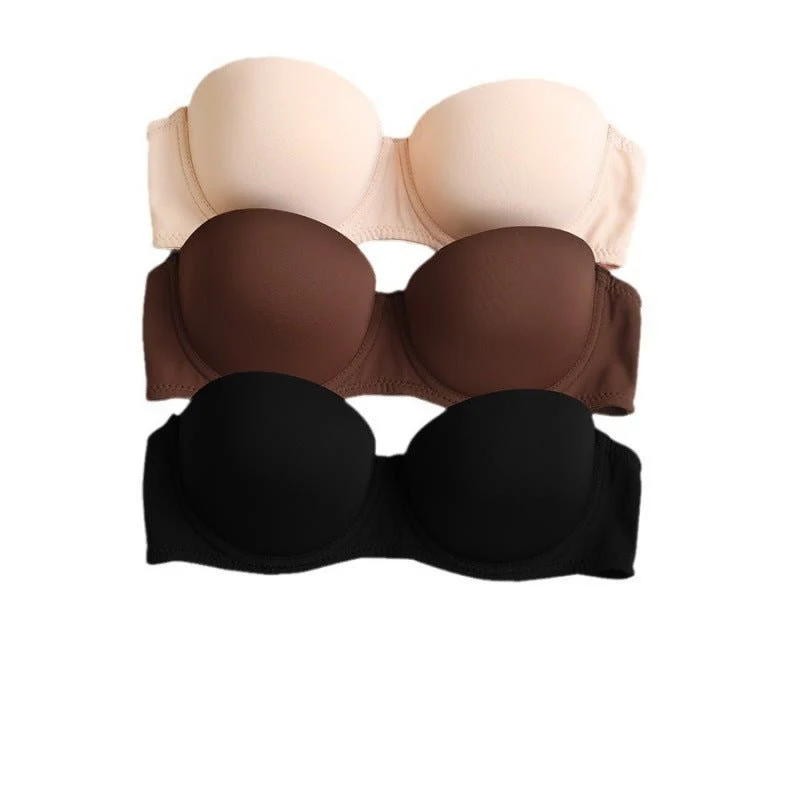Convertible Strapless Minimizer Bandeau Bra Underwire Unlined for Large Bust - Image 8