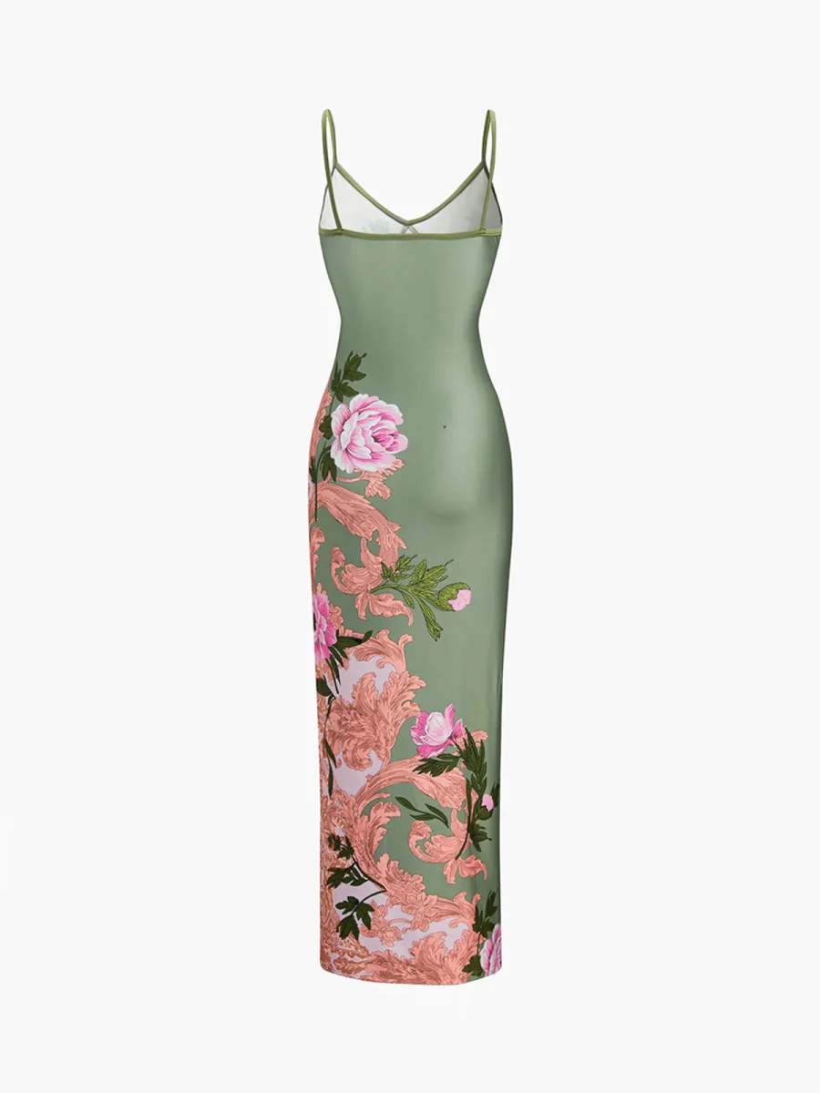 FLORAL PRINT MAXI DRESS - Image 3