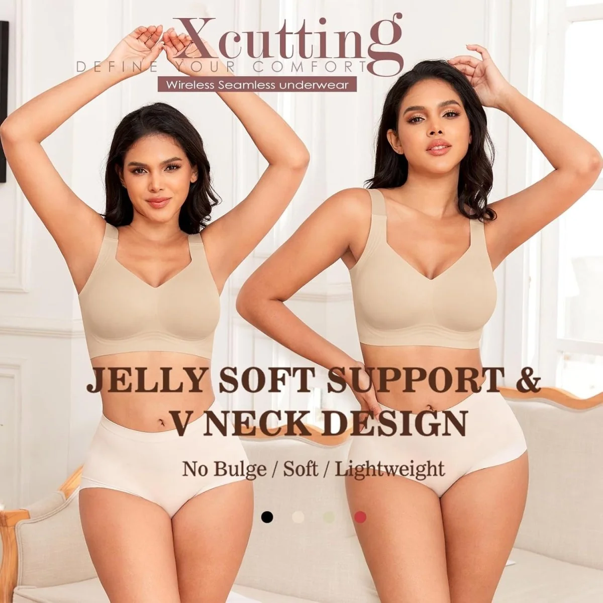 SEAMLESS JELLY BRA FULL COVERAGE PUSH UP NO UNDERWIRE BRA - Image 11
