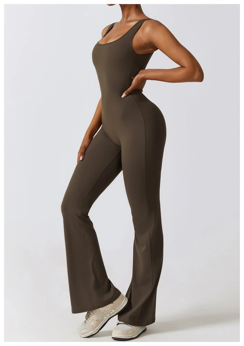 FLARE SCRUNCH JUMPSUIT - Image 4